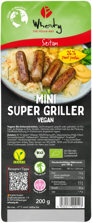 Mini Super Griller vegan