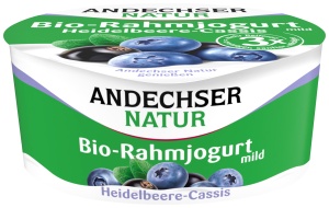 Rahmjoghurt Heidelbeere-Cassis