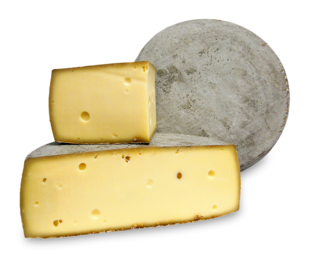 Rässkäse mit Steinsalzkruste