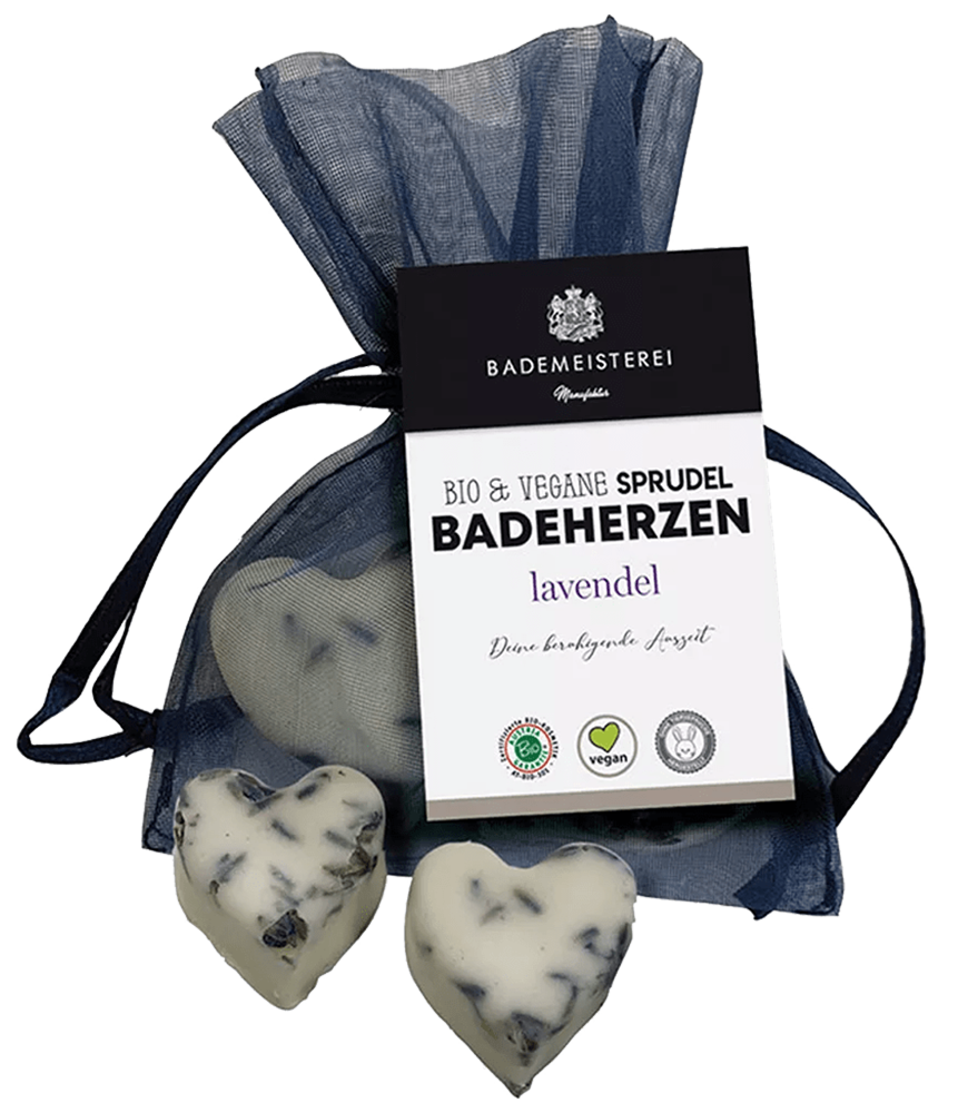 Badeherzen Blüten Lavendel