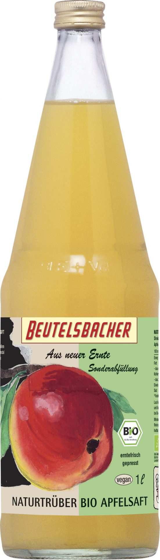 Naturtrüber Bio-Apfelsaft