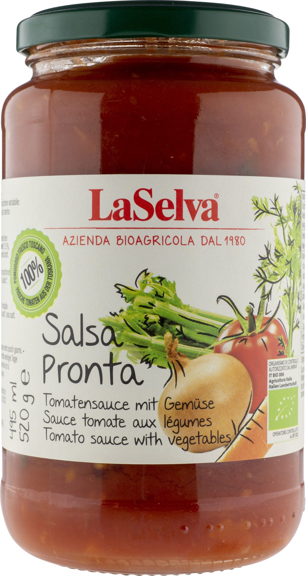 Salsa Pronta Tomatensauce mit Gemüse