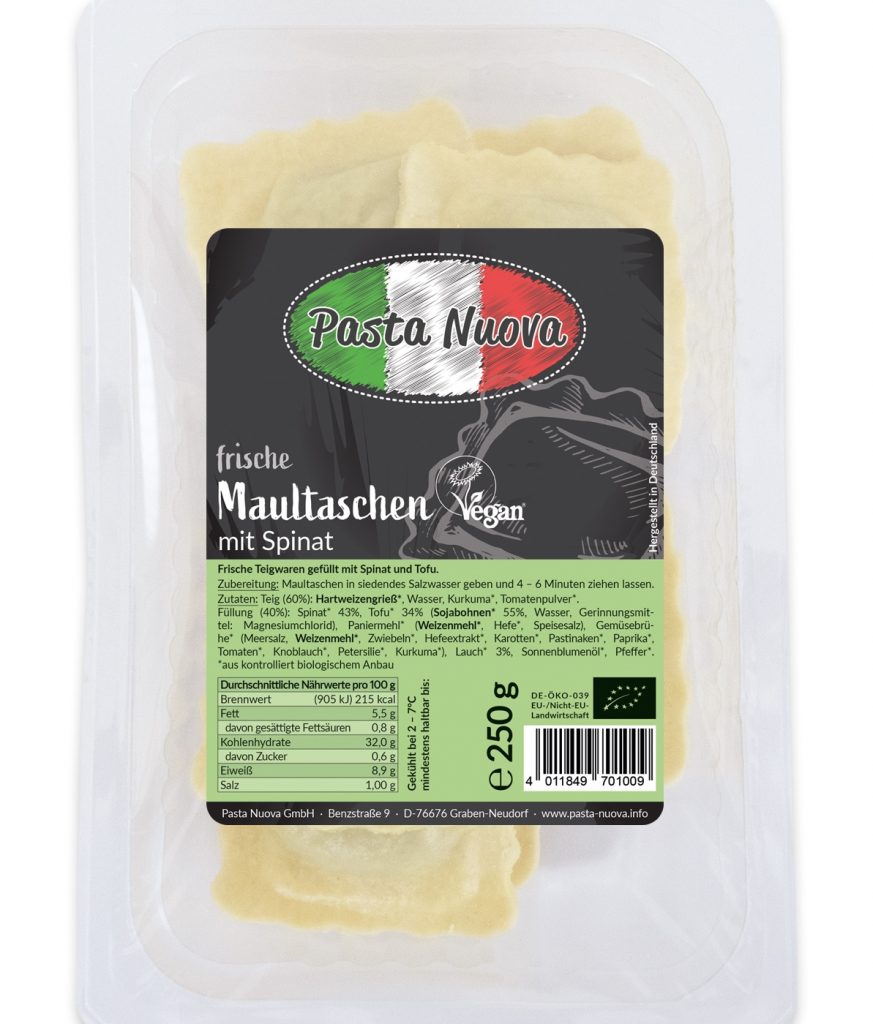 Maultaschen Spinat-Lauch