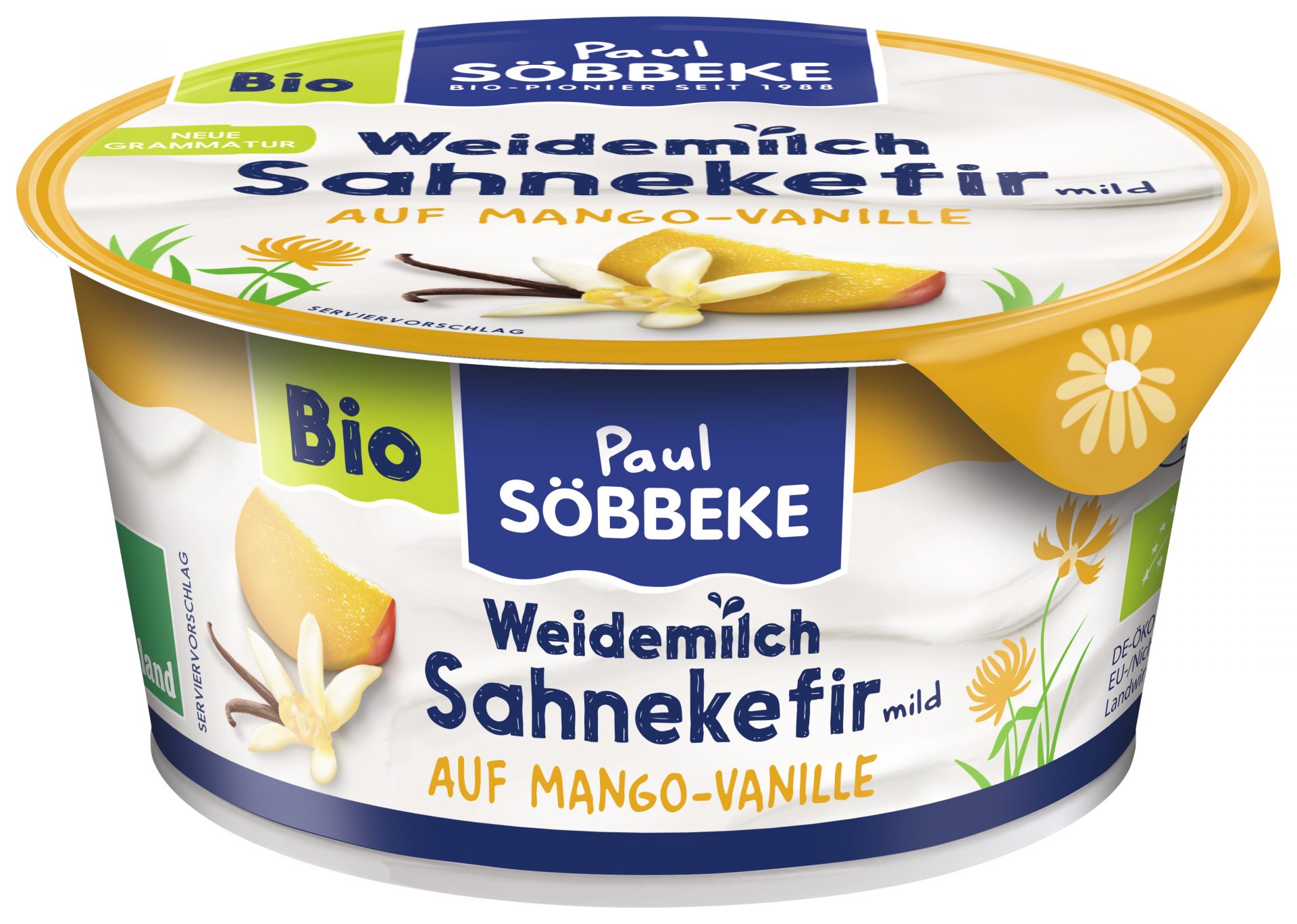 Sahne Kefir auf Mango Vanille