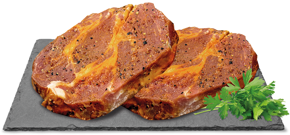 Nackensteak mariniert