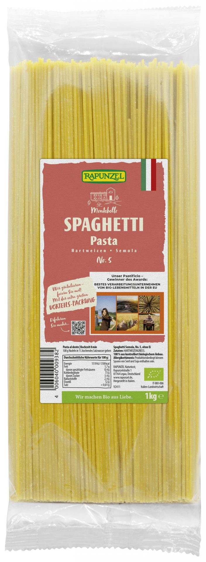 Spaghetti semola No.5, Vorteilsgröße