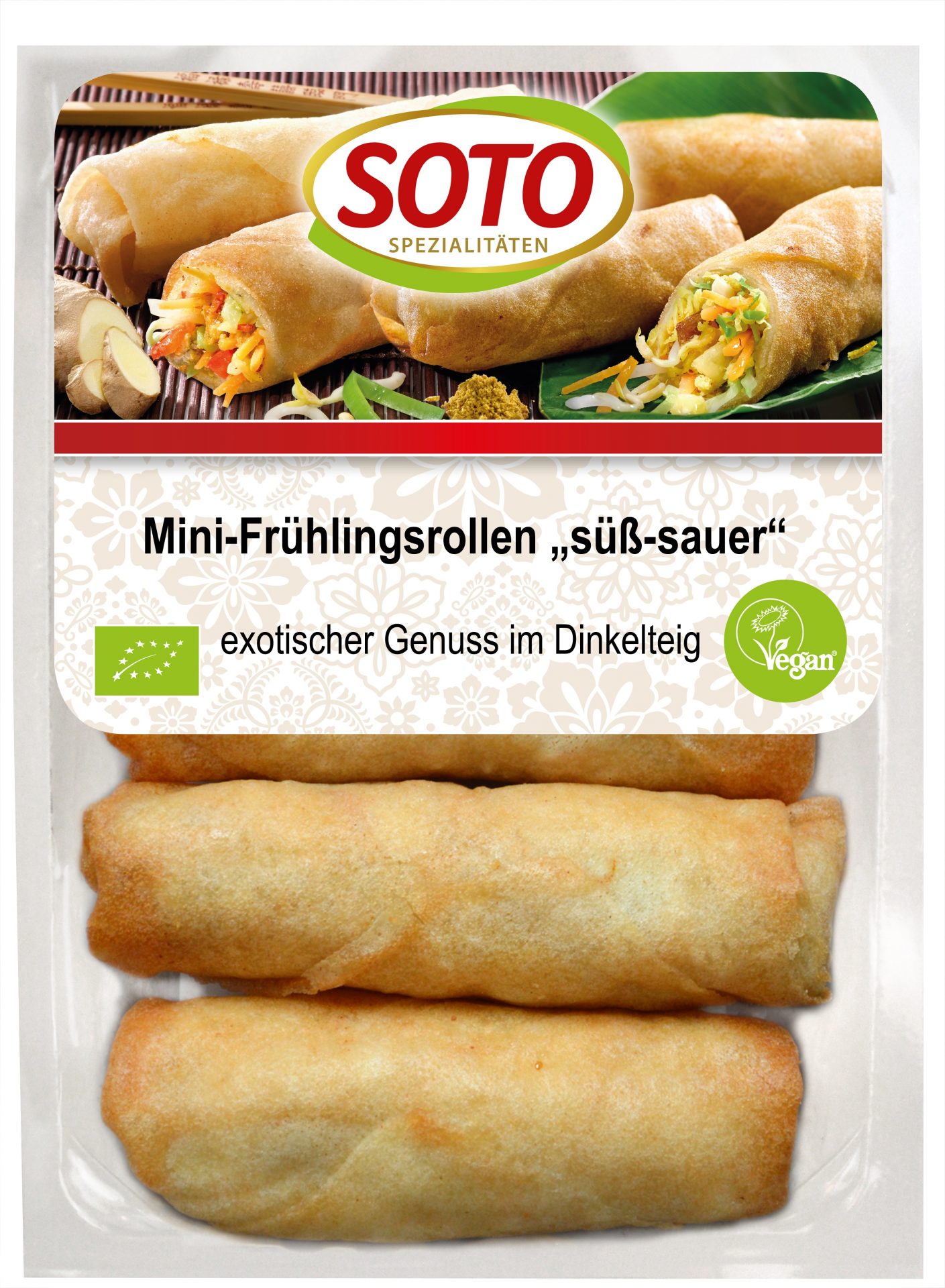 Mini-Frühlingsrollen süß-sauer