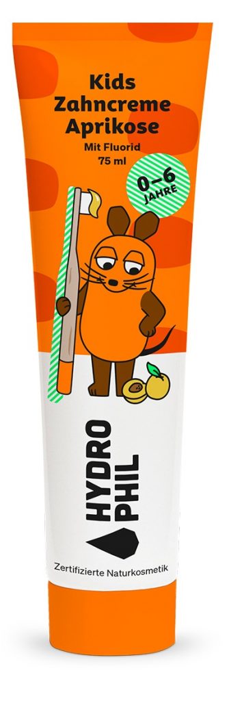 Kids Zahncreme Maus Aprikose