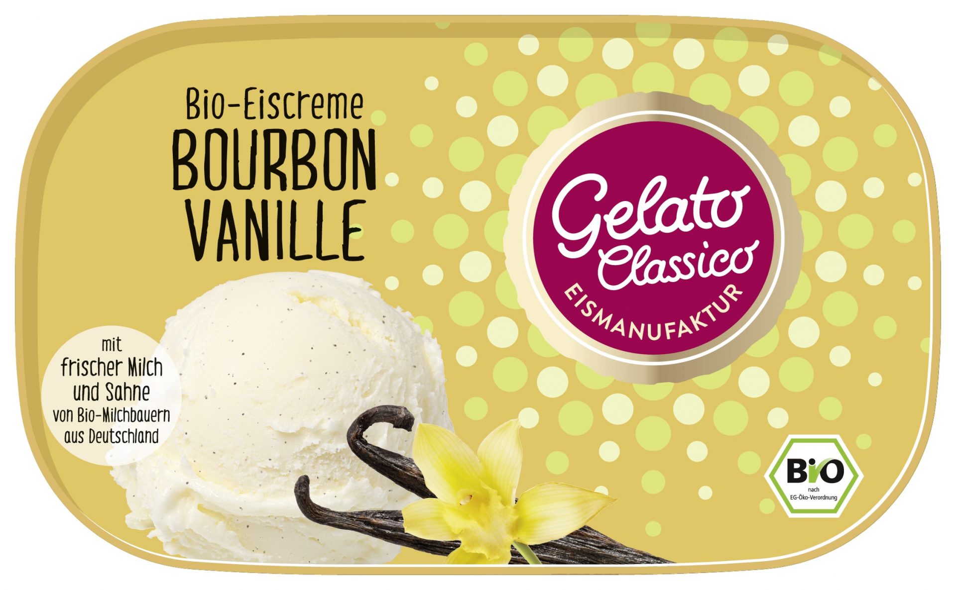 Eiscreme Bourbon Vanille