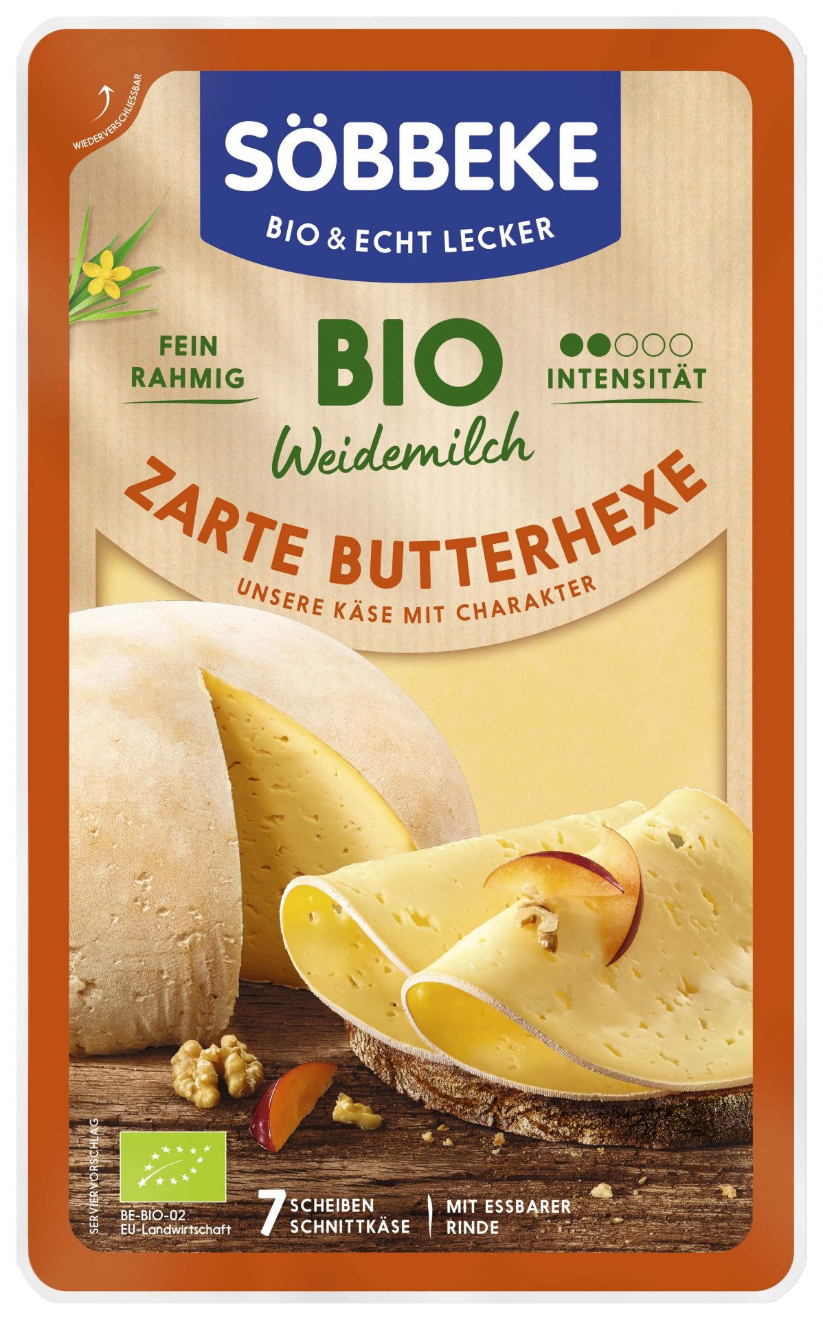 Zarte Butterhexe Käsescheiben