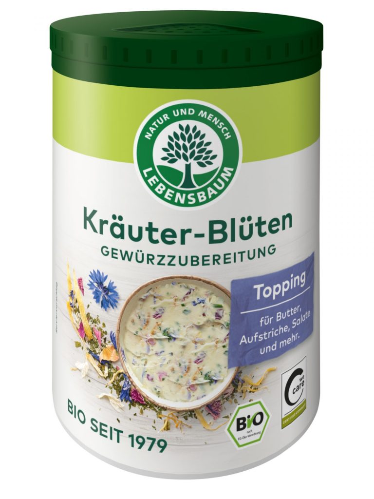 Kräuter-Blüten-Topping