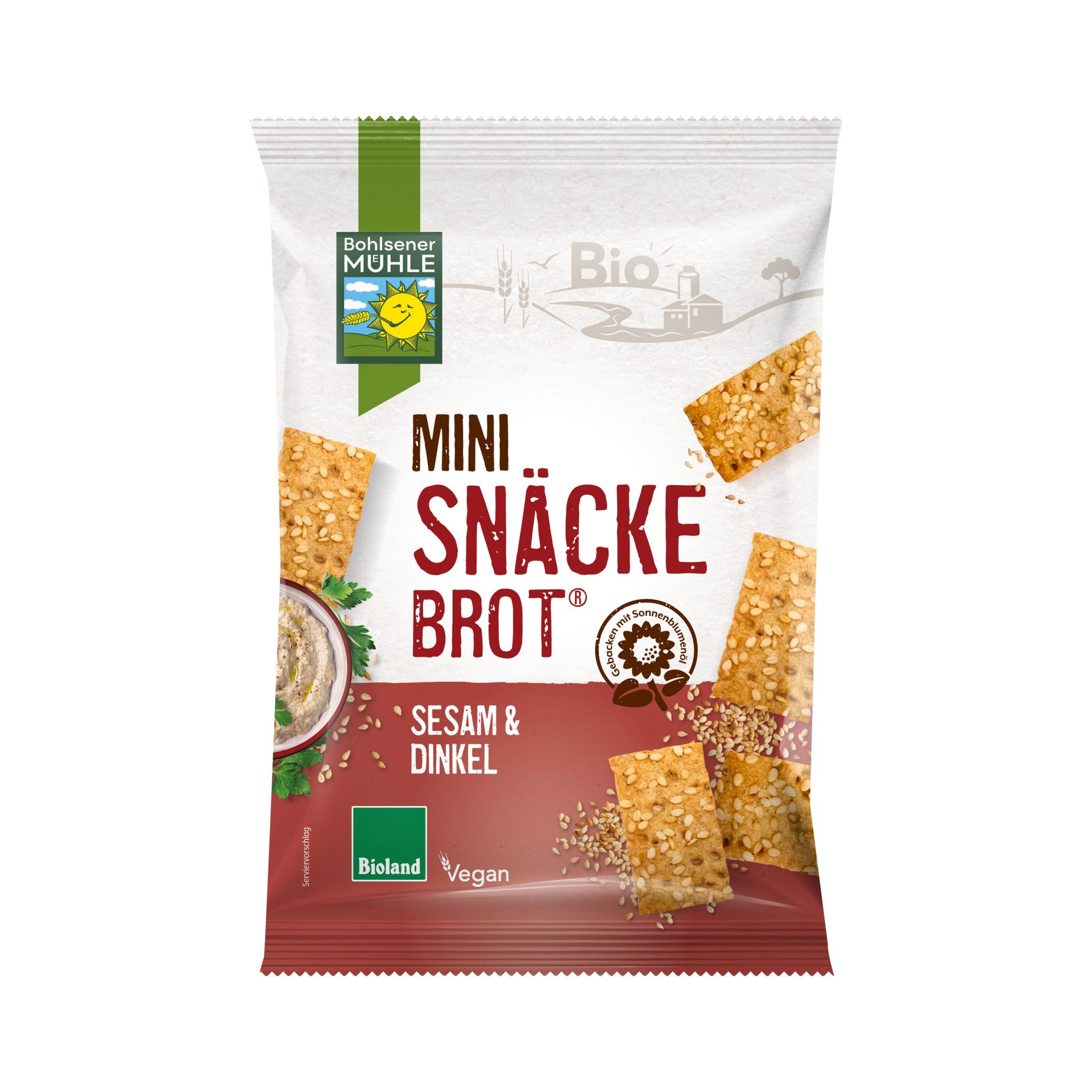 Mini Snäcke Sesam Dinkel