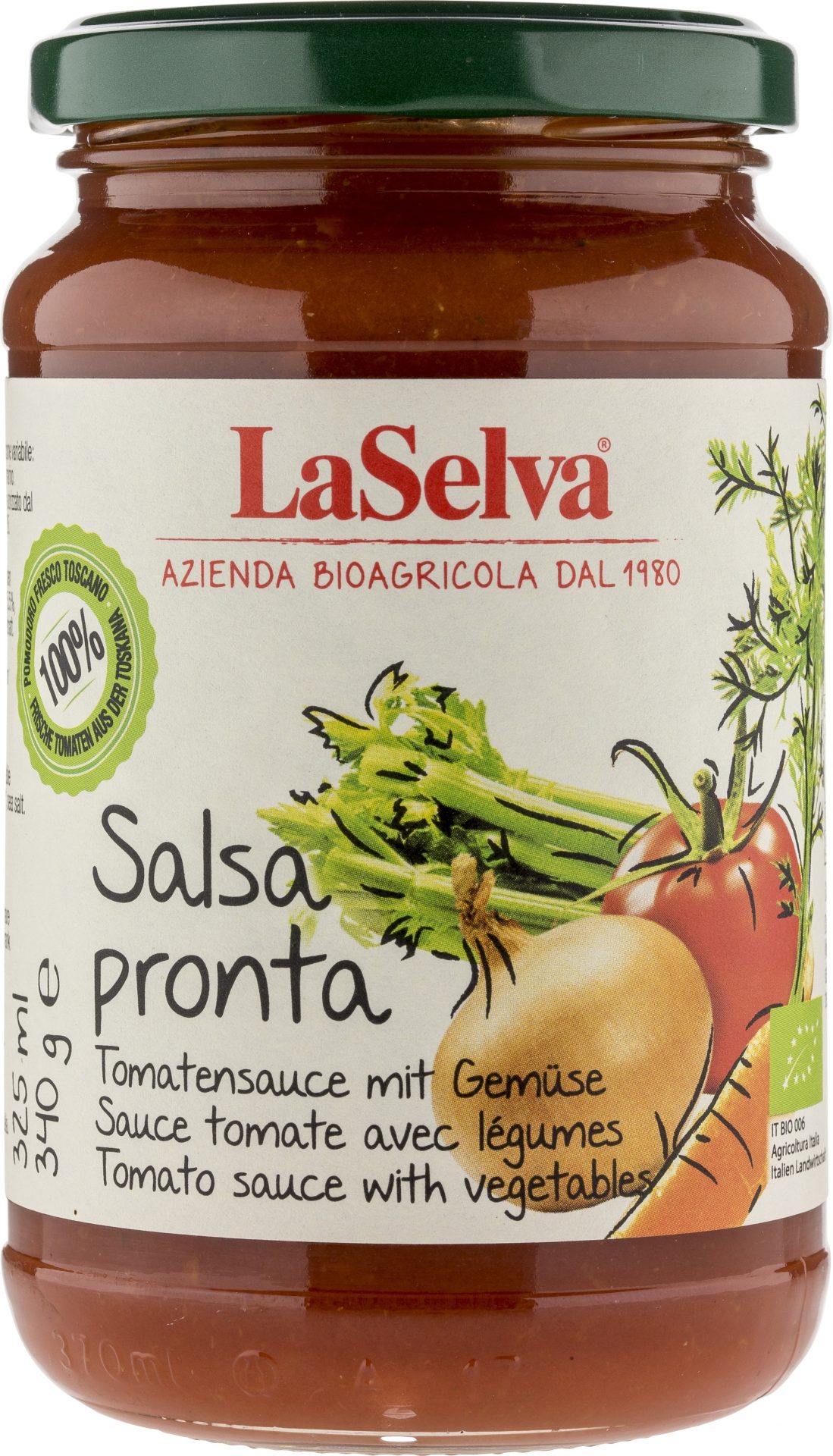 Salsa Pronta Tomatensauce mit Gemüse