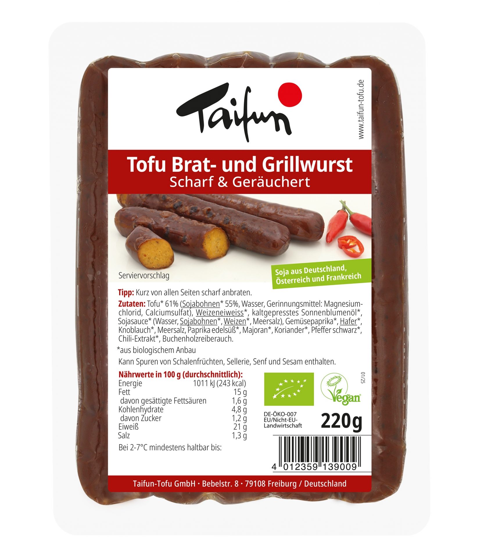 Tofu Bratwurst scharf