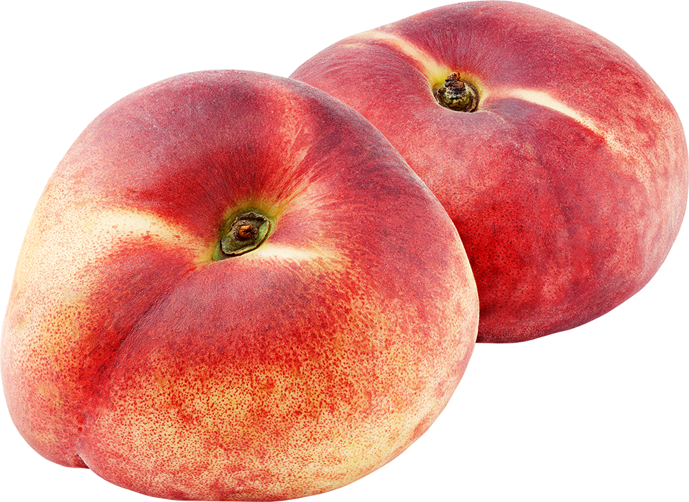 Pfirsiche flach
