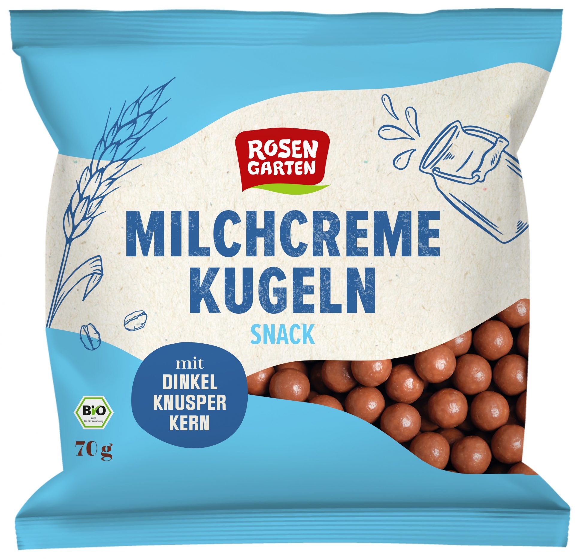 Milchcreme Kugeln Snack