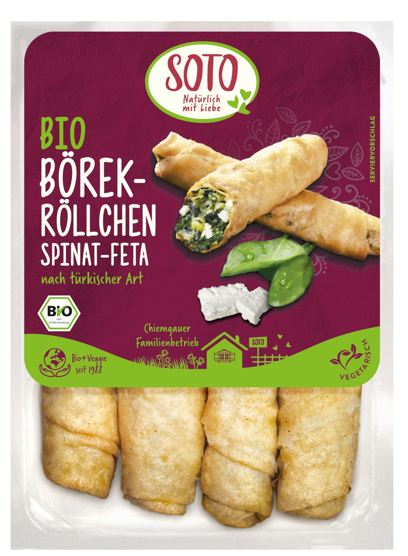 Börek-Röllchen Spina-Feta