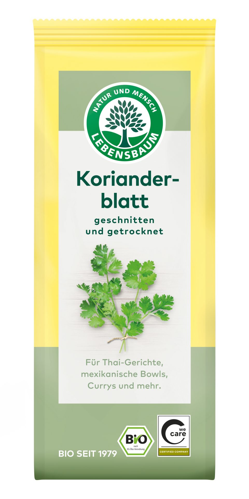 Korianderblatt getrocknet, geschnitten