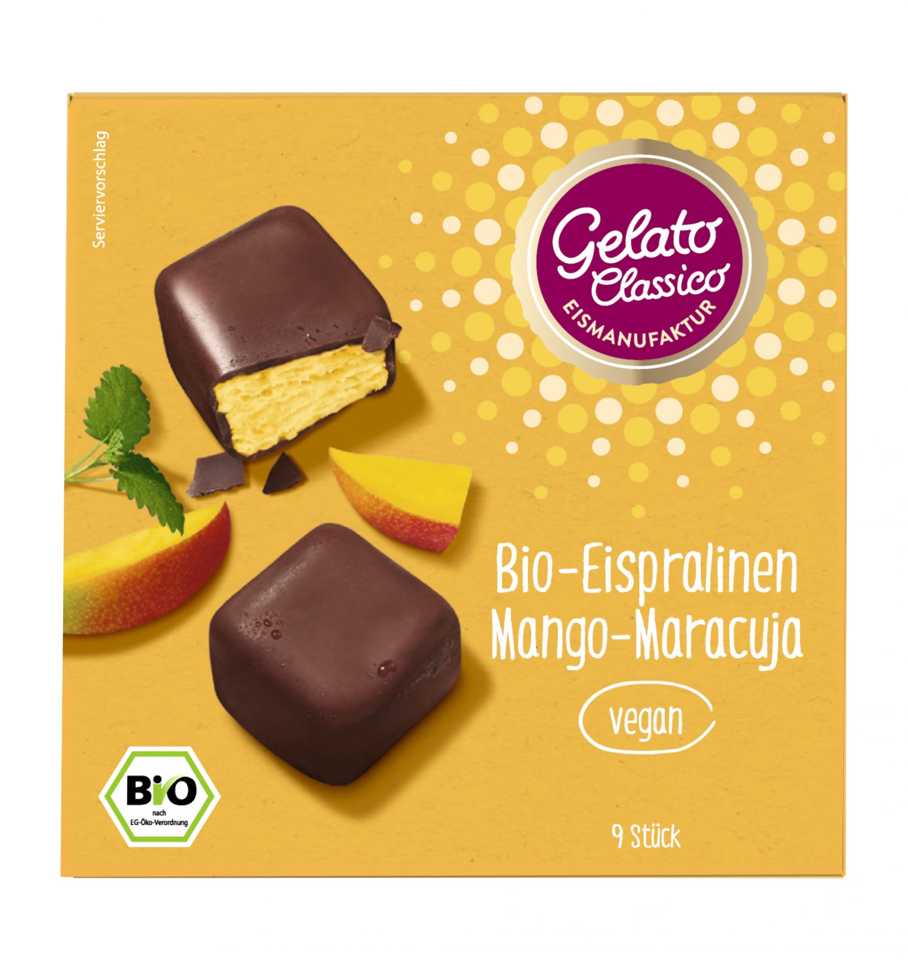 Eispraline Mango Maracuja, vegan