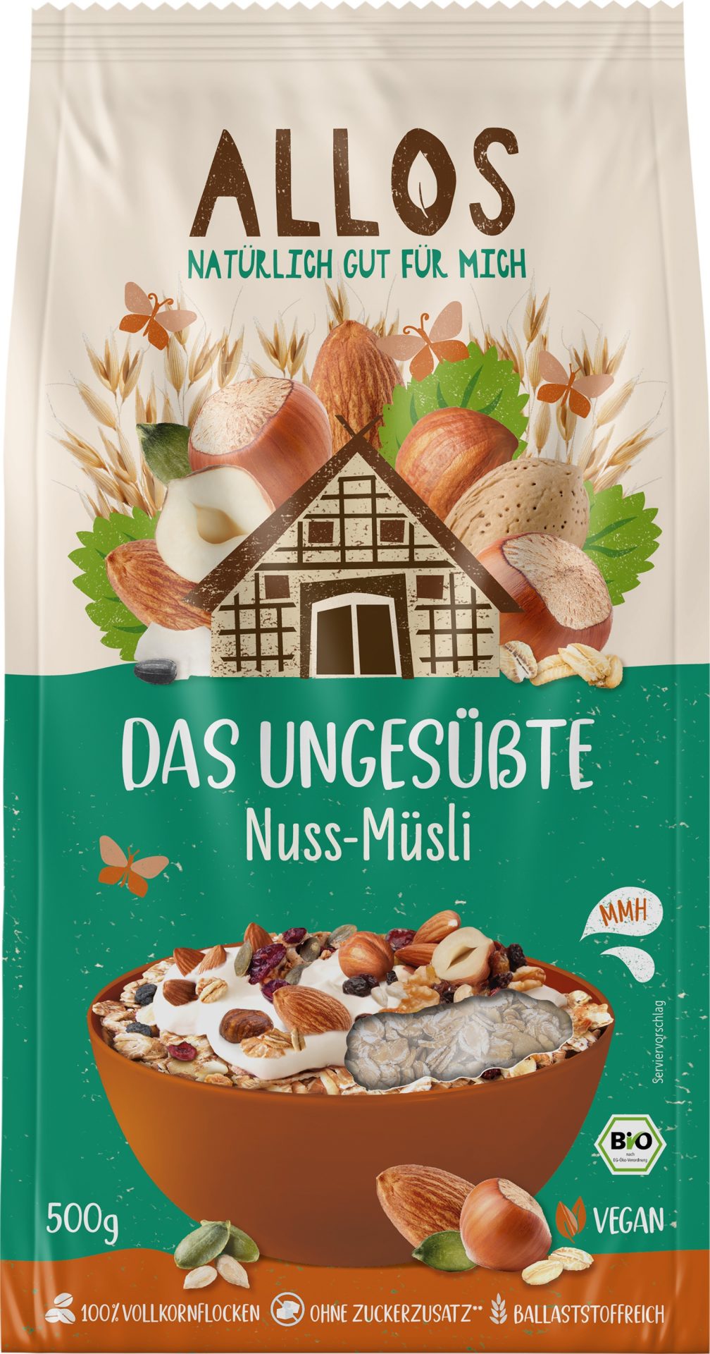 Das Ungesüßte Nuss Müsli