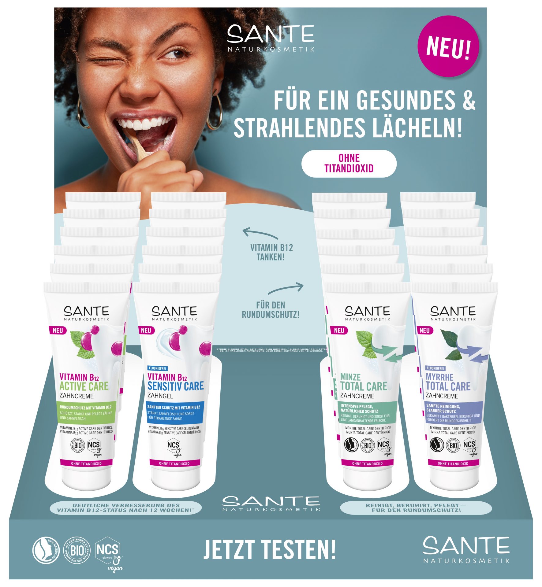 Tischdisplay Zahnpflege Re