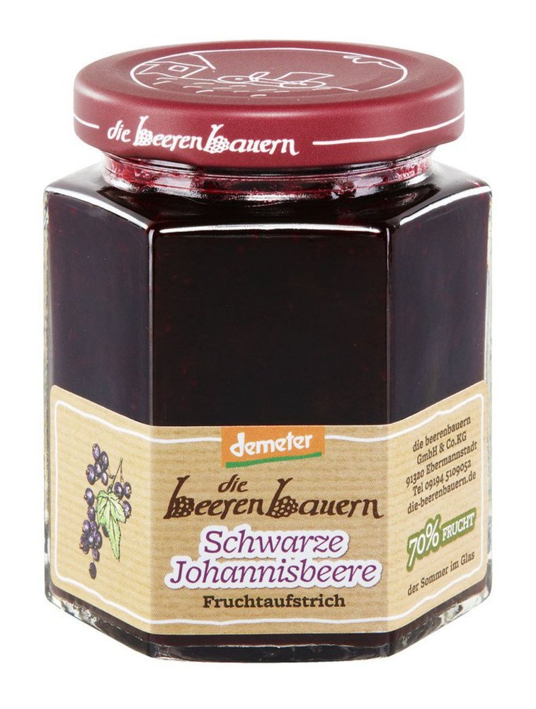 Fruchtaufstrich schwarze Johannisbeere