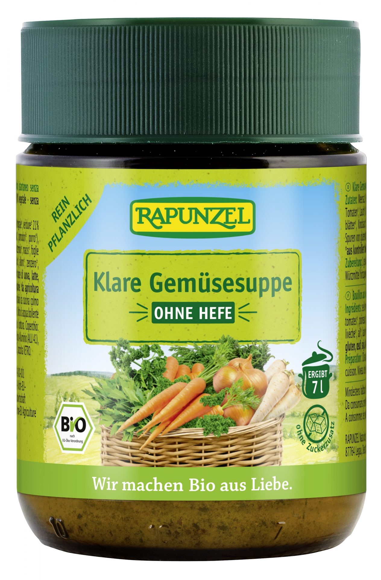 Klare Gemüsesuppe ohne Hefe