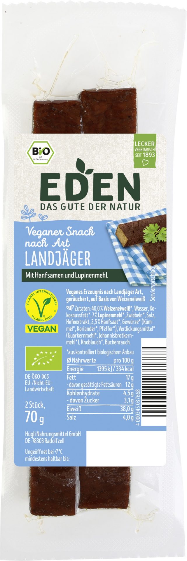 Veg. Snack Landjäger Art