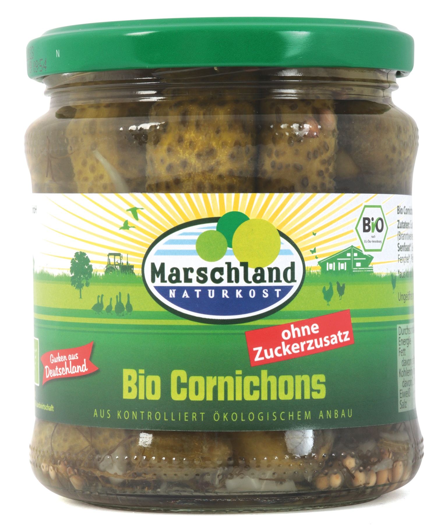 Cornichons ohne Zuckerzusatz