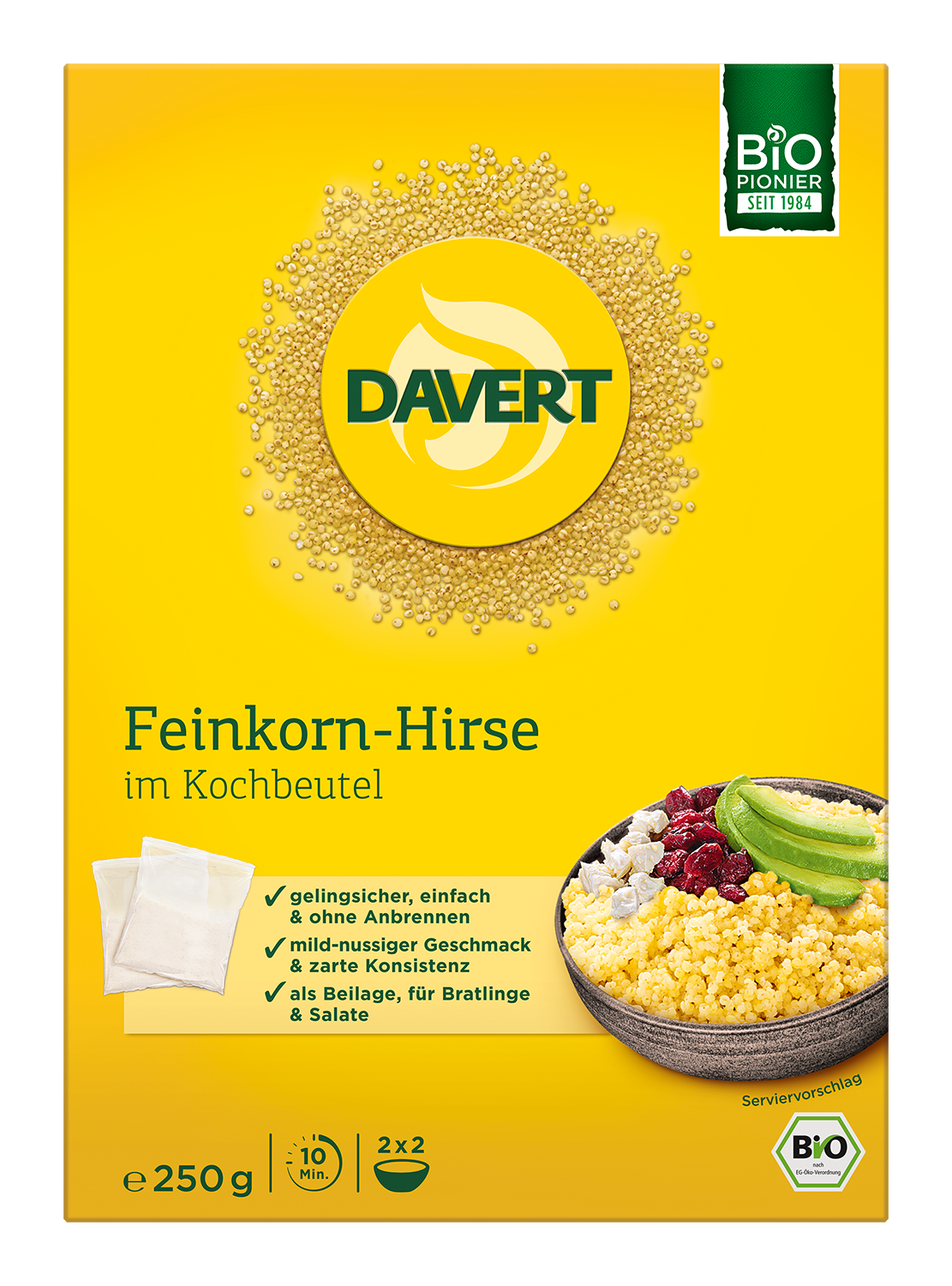 Feinkorn-Hirse im Kochbeutel