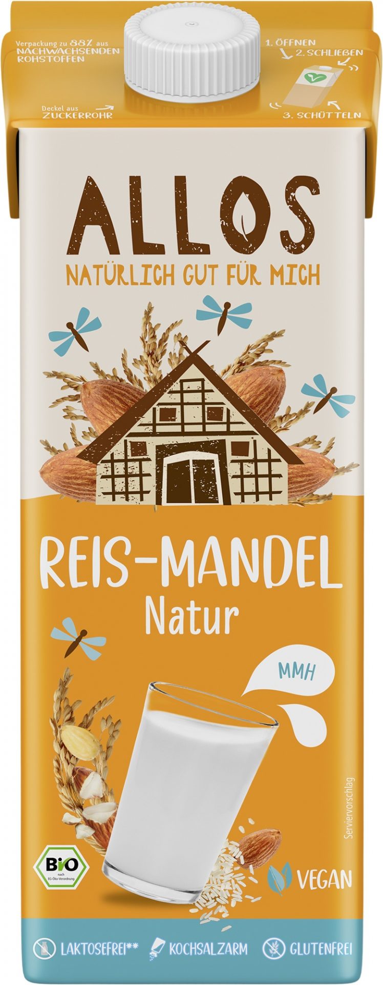 Reis-Mandel Drink ungesüßt
