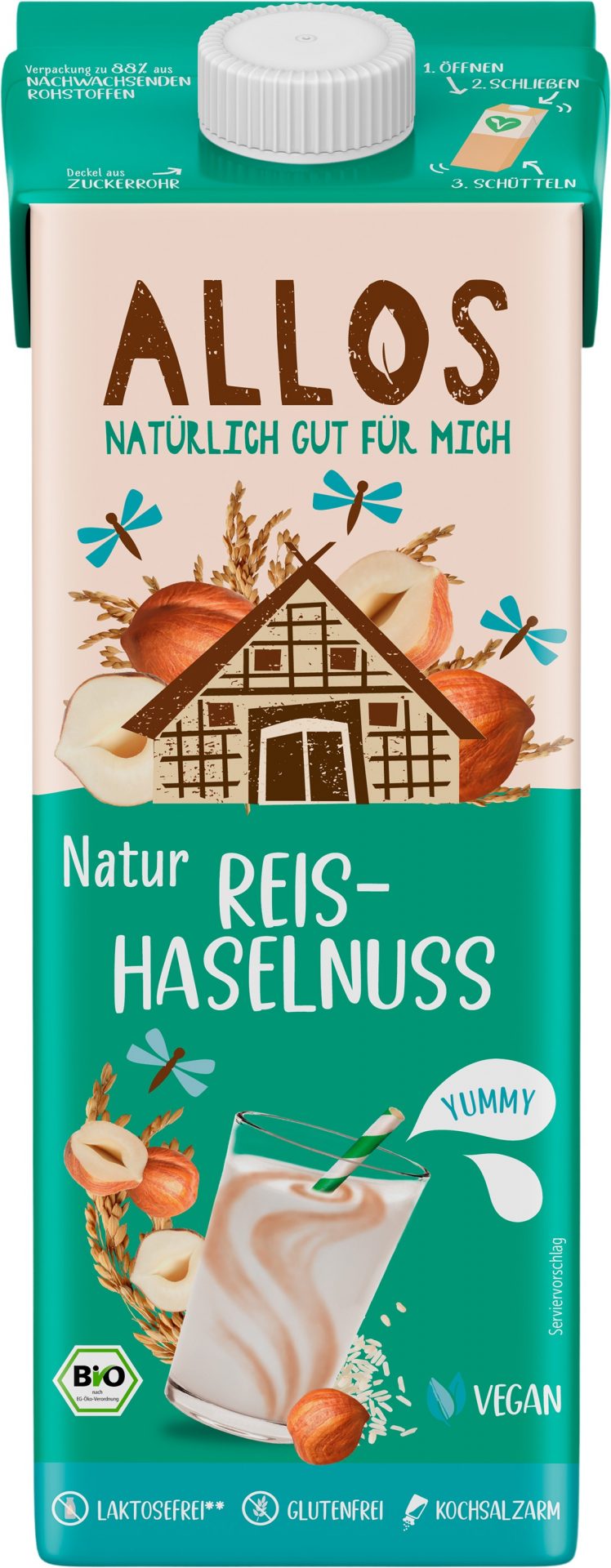 Reis Haselnuss Drink