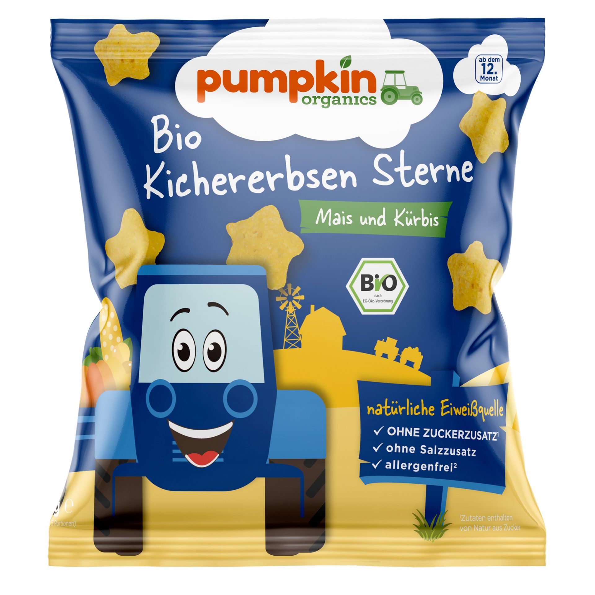 Kichererbsen Sterne Mais & Kürbis
