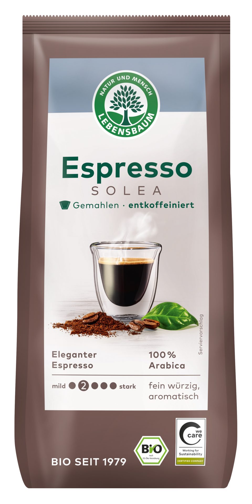 Solea Espresso, entkoff., gemahlen