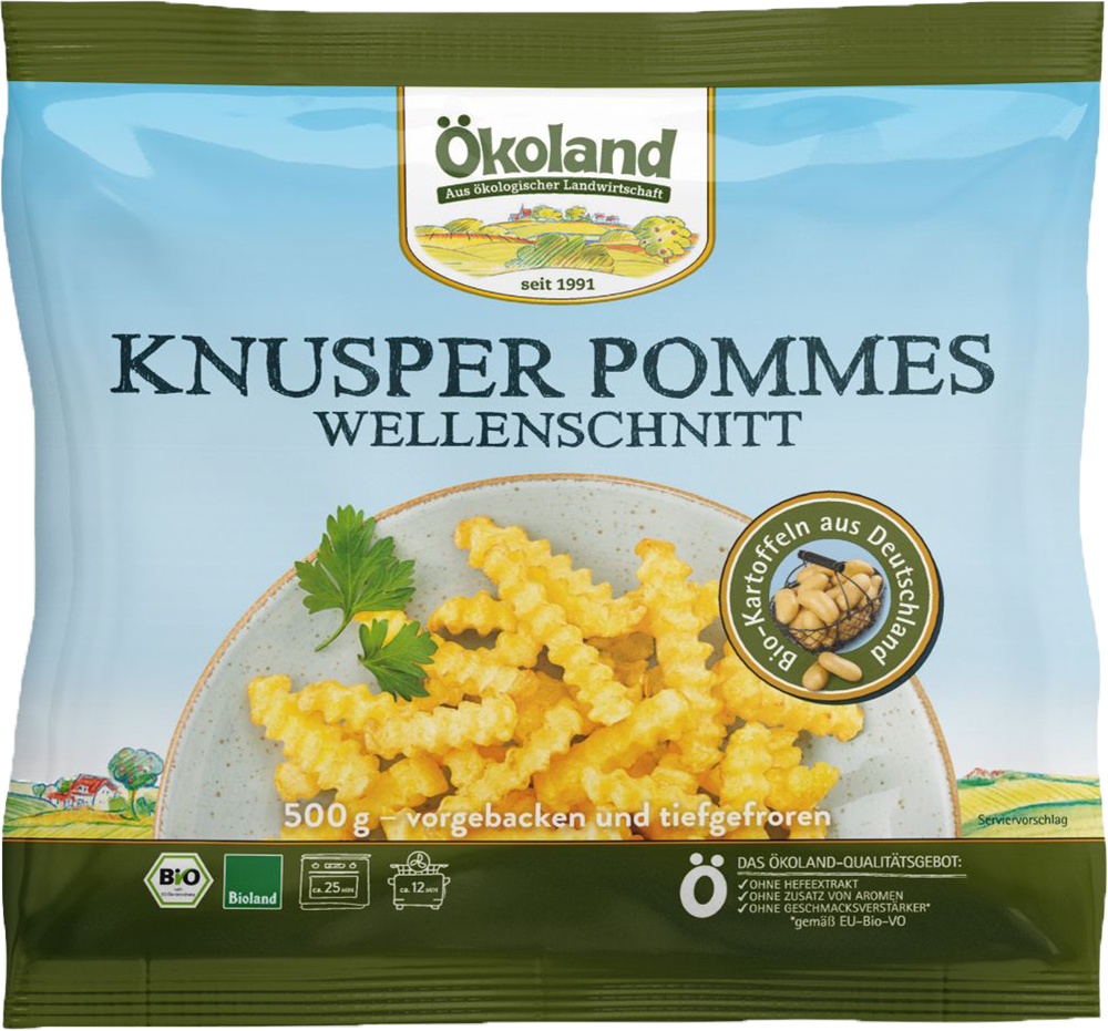 Knusper Pommes Wellenschnitt