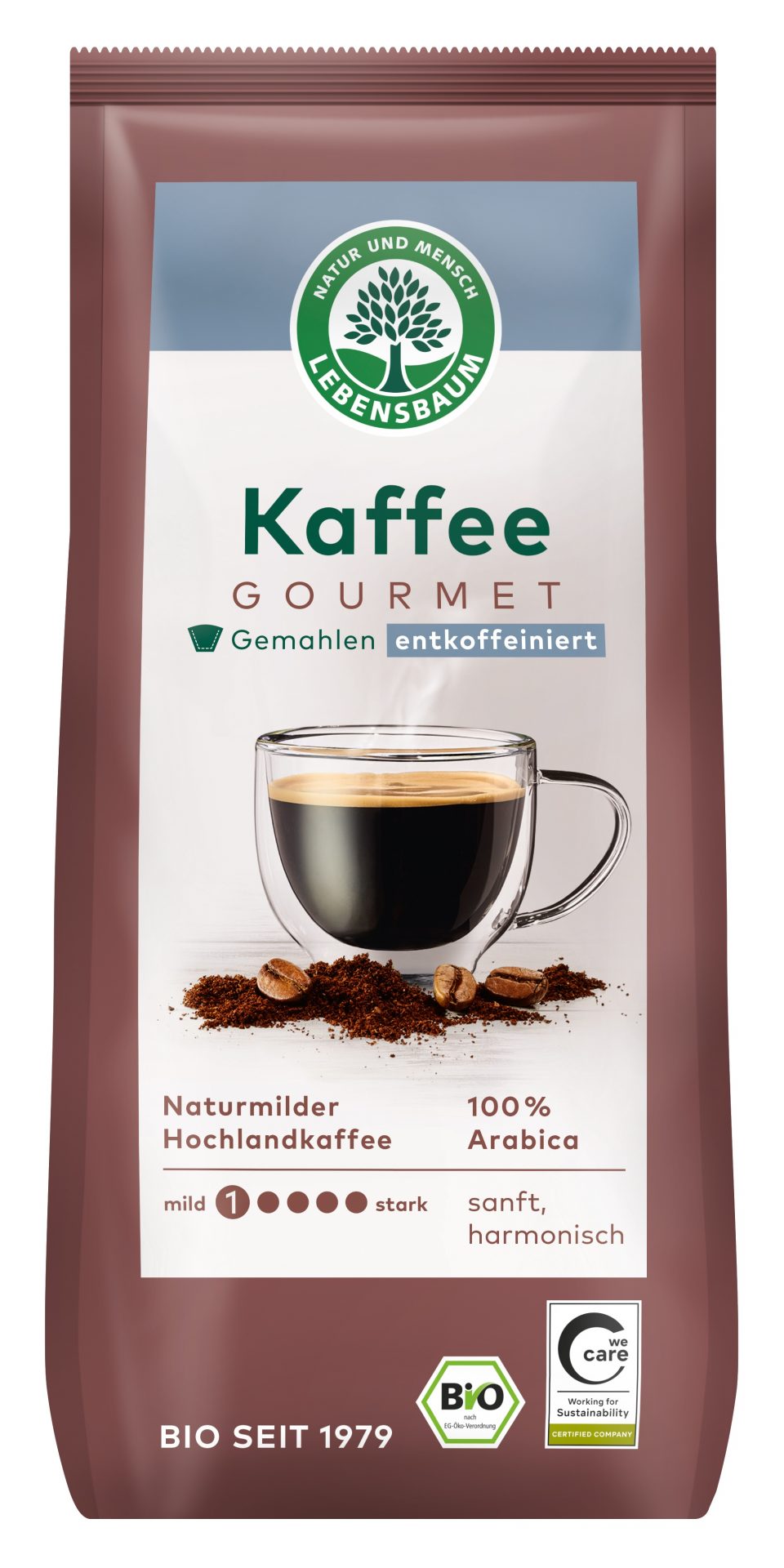 Kaffee Gourmet, entkoff., gemahlen