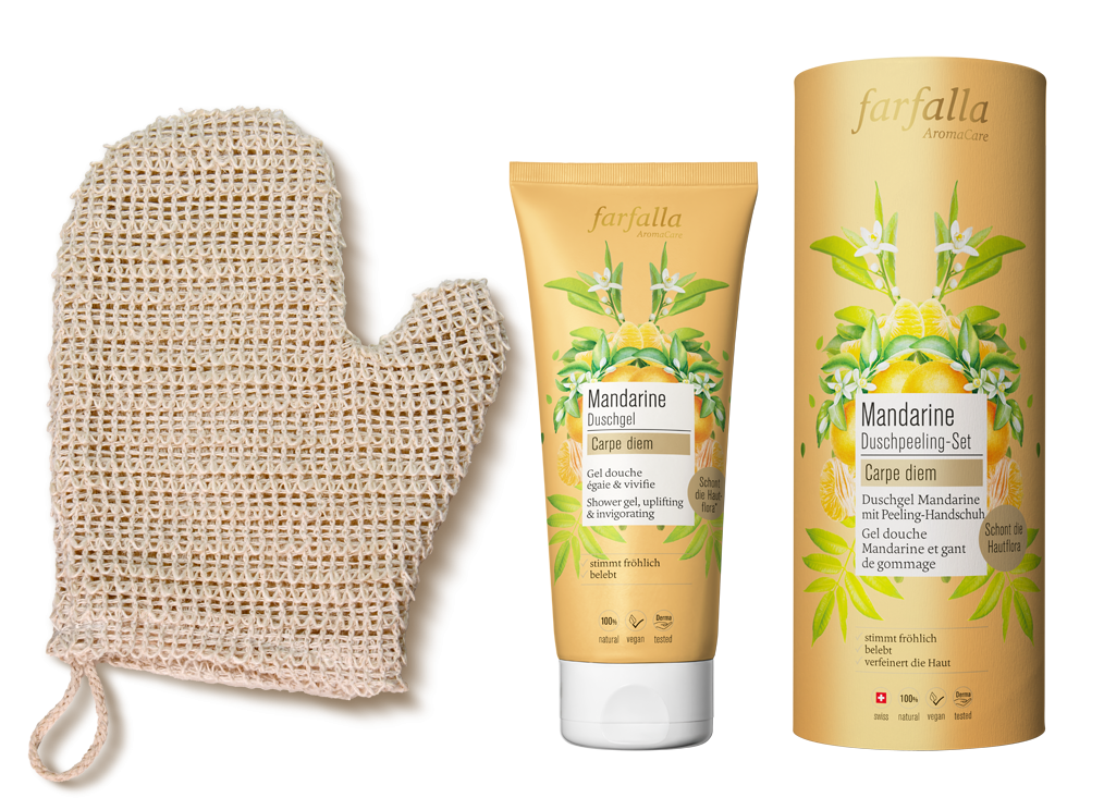 Set Mandarine-Duschpeeling