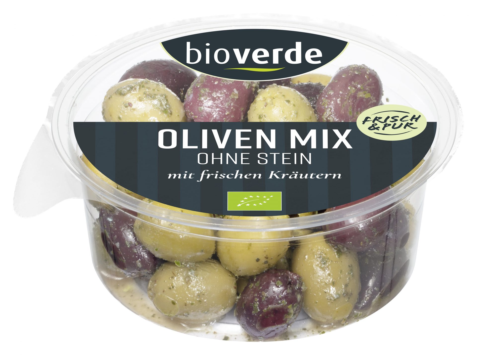 Oliven Mix, ohne Stein, gekräutert