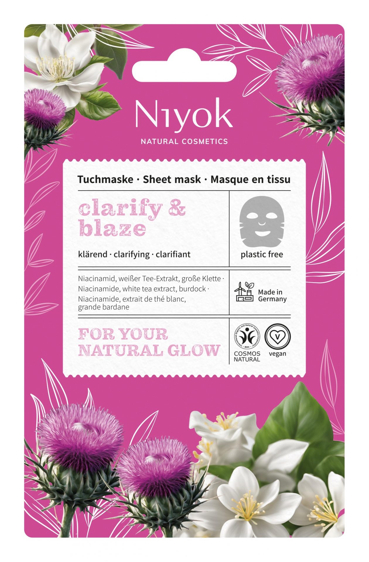 Tuchmaske clarify & blaze