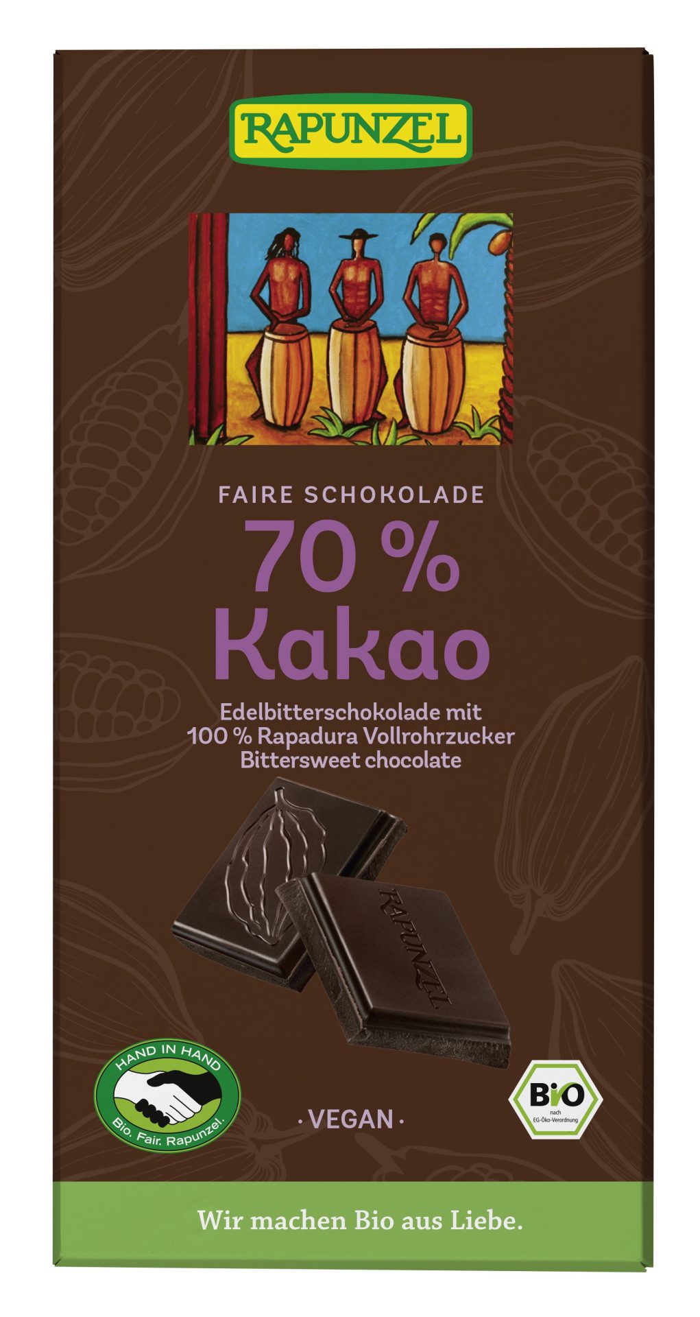 Edelbitter Schokolade Kakao 70%