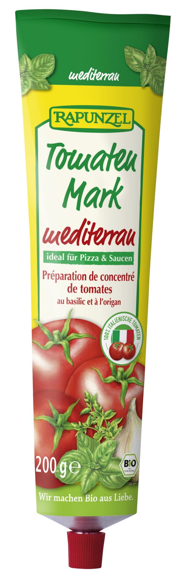 Tomatenmark mediterran, Tube