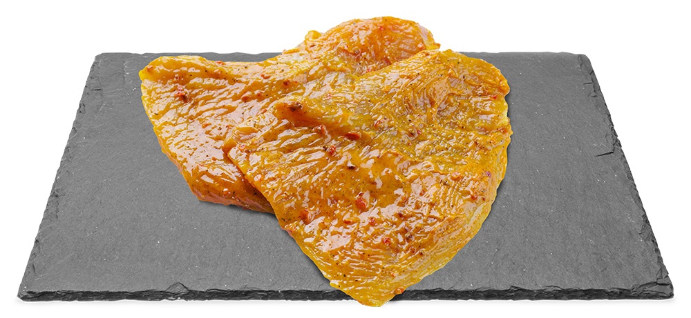 Putenschnitzel mariniert