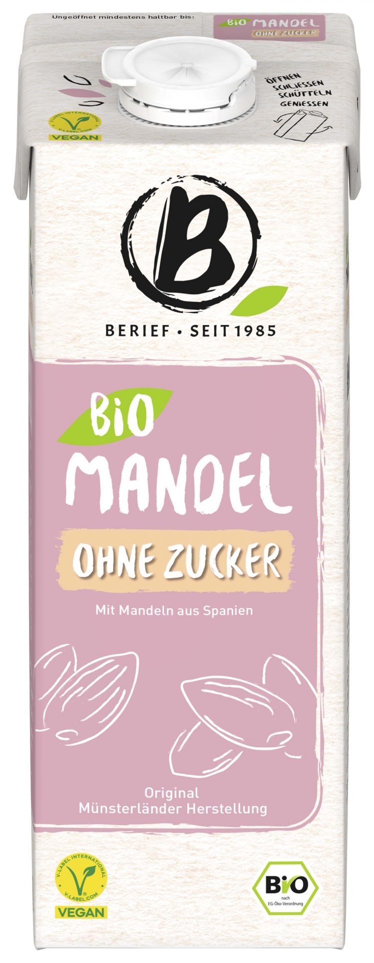 Mandel Drink ohne Zucker
