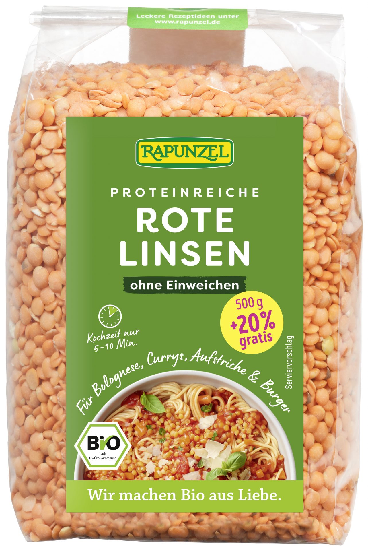 Rote Linsen + 20%