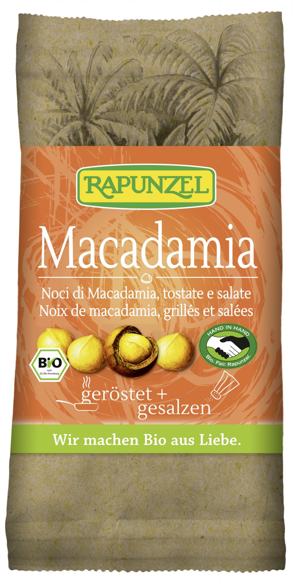 Macadamia Nusskerne Geröstet Gesalzen