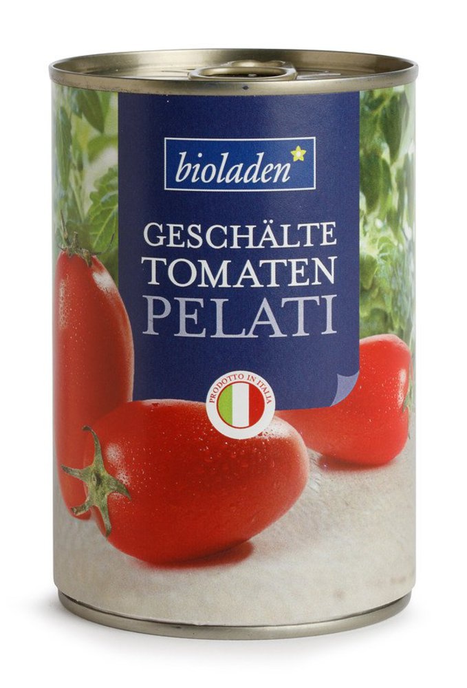 b* Pelati – geschälte Tomaten