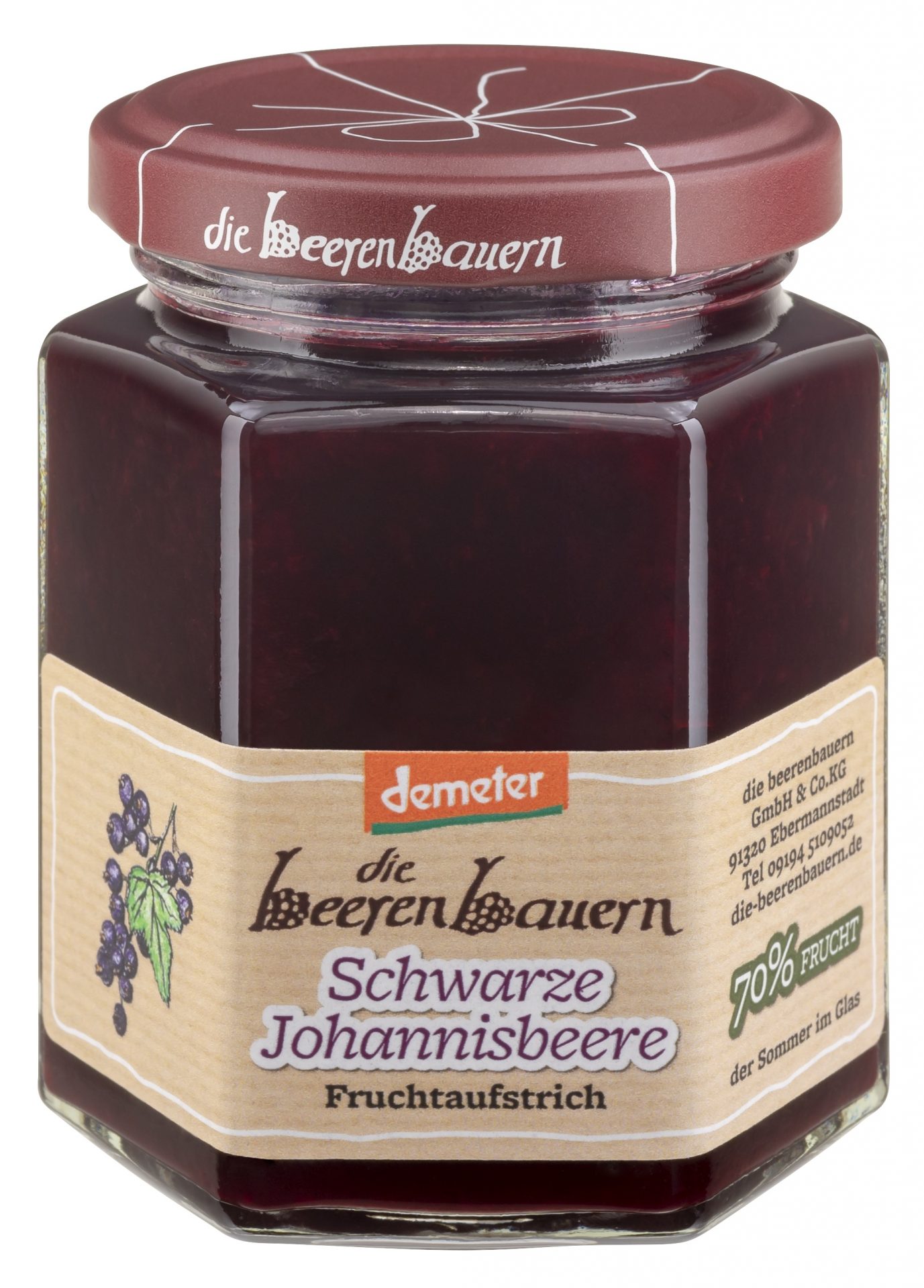 Fruchtaufstrich schwarze Johannisbeere
