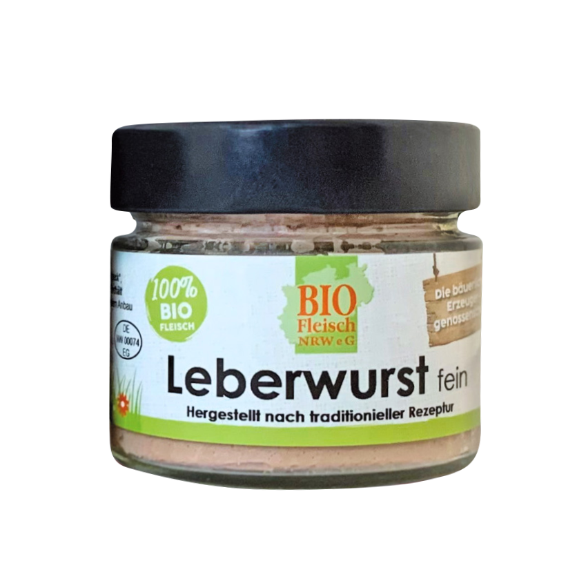 Leberwurst, fein im Glas