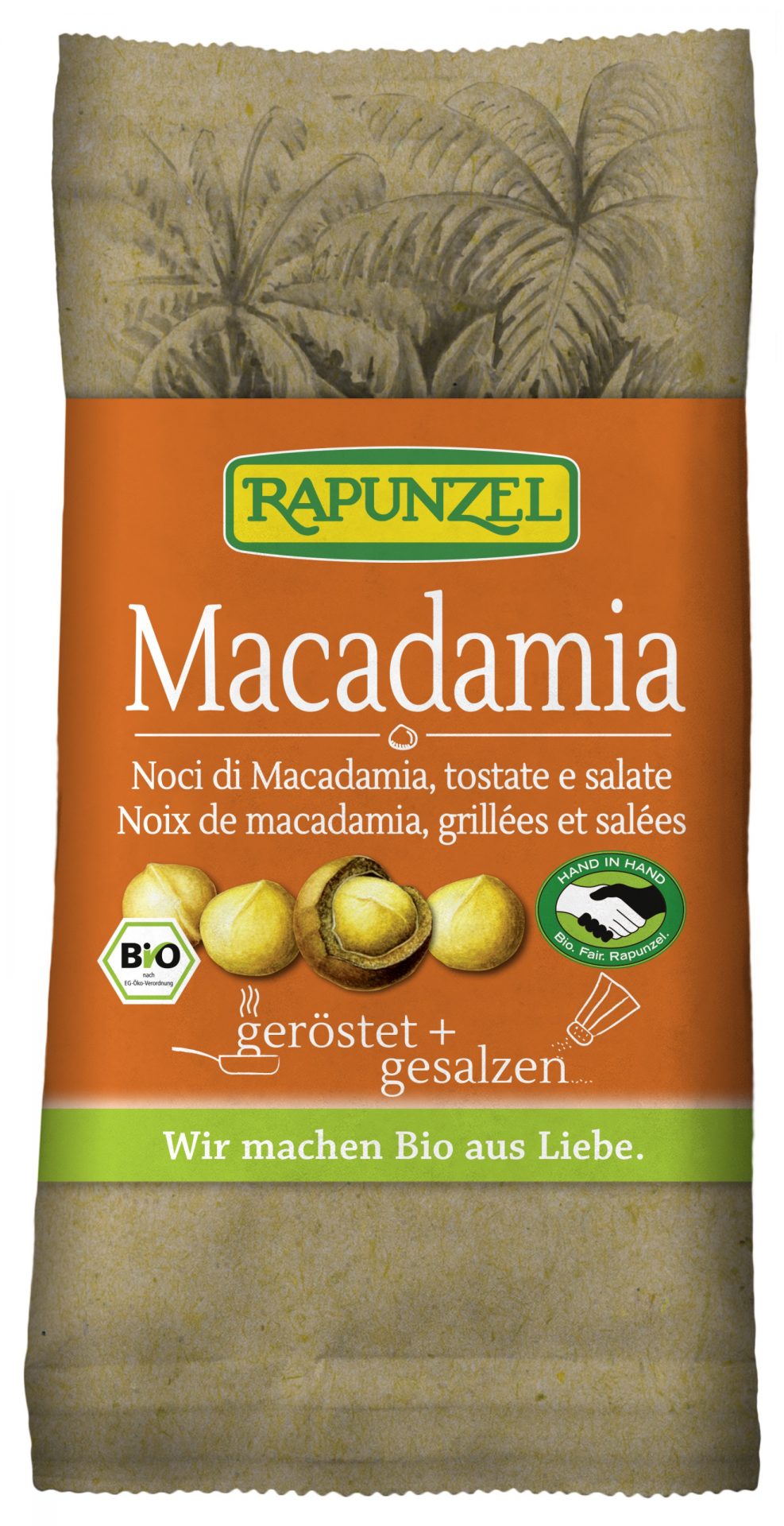Macadamia Nusskerne Geröstet Gesalzen