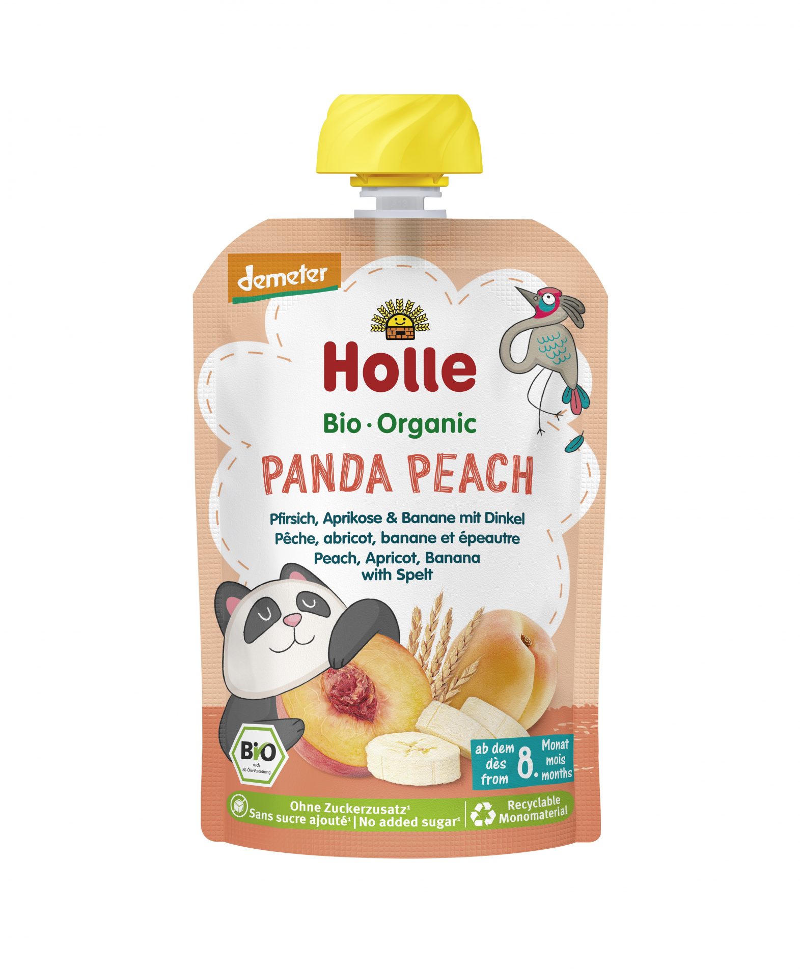 Pouchy Panda Peach, ab 8 M